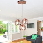 Uni pendentif 3 têtes plafonnier lustre industrielle vintage rétro luminaire salle à manger chambre salon ... Uni pendentif 3 têtes plafonnier lustre industrielle vintage rétro luminaire salle à manger chambre salon ...