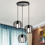 Uni pendentif 3 t�tes plafonnier lustre industrielle vintage r�tro luminaire salle � manger chambre salon ...