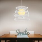 Uni pendentif luminaire cage ressort en m�tal r�tro plafonnier lustre pour couloir entr�e salon chambre ...