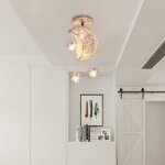 Uni pendentif lune etoile plafonnier luminiare décorative en aluminum 17x32cm 5 ampoule lumière blanc ... Uni pendentif lune etoile plafonnier luminiare décorative en aluminum 17x32cm 5 ampoule lumière blanc ...