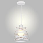 Uni pendentif ressort cage en m�tal lustre suspension vintage industrielle luminaire pour chambre escalier ...