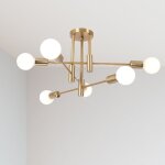 Uni rtro lampe plafonnier luminiare vintage industrielle 6 spot lustre eclairage pour salle  manger ...