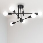 Uni rtro lampe plafonnier luminiare vintage industrielle 6 spot lustre eclairage pour salle  manger ...