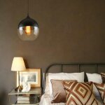 Uni suspension luminaire contemporain 20cm plafonnier lustre luminaire en verre 1pcs