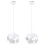 Uni suspension luminaire industrielle cage en métal e27 20cm blanc 2pcs lustre suspension luminaire salle ... Uni suspension luminaire industrielle cage en métal e27 20cm blanc 2pcs lustre suspension luminaire salle ...