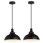 Uni suspension luminaire industrielle e27 29cm 2pcs plafonnier lustre suspendue pour cuisine chambre ...