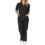 Uniforme mdicale unisexes ensemble: haut et pantalons + blouse medicale femme / homme - tenue aide soignante ...
