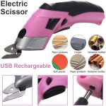 Unique v ciseaux de couture lectrique polyvalents tissu cuir tissu coupe sans fil rechargeable tissu ...