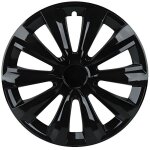 Enjoliveur - unitec - delta - noir - 16 pouces - abs avec ressorts