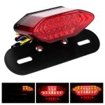 Universal vintage moto led feu arrire clignotant lampe feu arrire convient pour yamaha (rouge) - vvikizy ...