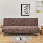 Universel housse canap extensible sans accoudoir 3 places couverture de canap pour banquette clic clac ...