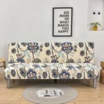 Universel housse canap extensible sans accoudoir 3 places couverture de canap pour banquette clic clac ...