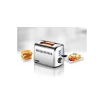 Toaster 2 tranches - unold - 38326 - 790 - 950w - 7 niveaux de dorage - acier inoxydable