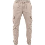Pantalons de jogging cargo - urban classics - sand beige - 100% coton - pour homme - adulte