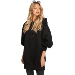 Haut - urban classics - sweat capuche long oversize - noir - manches longues - femme