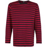 T - shirt manches longues ray homme urban classics - rouge / noir - coupe standard