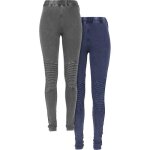 Urban classics leggings jersey denim pre - pack - lot de 2 femme legging gris / bleu