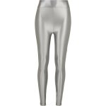Urban classics leggings metallic taille haute shiny femme legging couleur argent