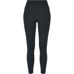 Urban classics leggings taille haute rayures brillantes femme legging noir