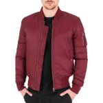 Veste - urban classics - shiny bomber - imperm�able - rouge - homme