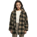 Urban classics veste oversize À capuche sherpa femme veste mi - saison marron Urban classics veste oversize À capuche sherpa femme veste mi - saison marron