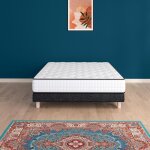 Urban collections new - york ensemble sommier et matelas 140x190cm - 798 ressorts ensachs