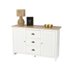 Urban living - buffet 2 portes et 3 tiroirs en bois hanoi - blanc