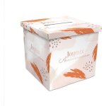 Urne en carton - stc - 20x20x20cm - cagnotte anniversaire - mixte - d�coration de f�te