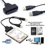 Usb 2. 0 vers sata série ata 22 pin câble adaptateur pour 2. 5 hdd ssd disque dur ordinateur portable ... Usb 2. 0 vers sata série ata 22 pin câble adaptateur pour 2. 5 hdd ssd disque dur ordinateur portable ...