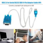 Usb 2. 0 vers s�rie rs232 db9 c�ble adaptateur 9 broches cordon pda convertisseur