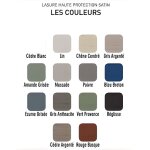 Lasure haute protection v33 - muscade - 1l - peinture acrylique - bois - satin