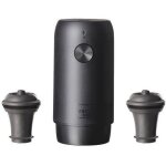 Pompe  vin - vacuvin - lectrique - avec 2 bouchons - wine saver - noir