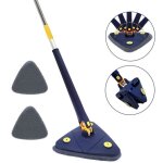 Vadrouille de nettoyage triangle rglable balai de nettoyage rotatif  360 telescopic mop avec compression ...