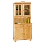 Vaisselier - paris prix - alienor - bois massif - 2 portes - style campagne
