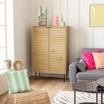 Vaisselier en bois 2 portes 80cm stinna