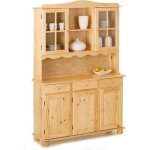 Vaisselier en bois massif 3 portes alienor 198cm - paris prix