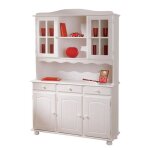 Vaisselier en bois massif alienor 3 portes 198cm blanc - paris prix Vaisselier en bois massif alienor 3 portes 198cm blanc - paris prix