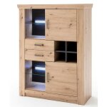 Vaisselier coloris ch�ne poutre - longueur 110 x hauteur 146 x profondeur 45 cm