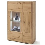 Vaisselier gauche coloris ch�ne poutre bianco huil� - longueur 96 x hauteur 140 x profondeur 38 cm