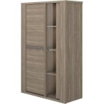 Vaisselier - marceau - ch�ne reed - 2 portes - 115 x 49 x 175 cm - gami