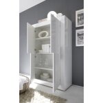 Vaisselier 4 portes isora ? blanc laqué brillant ? design moderne et fonctionnel Vaisselier 4 portes isora ? blanc laqué brillant ? design moderne et fonctionnel