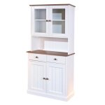 Vaisselier - paris prix - takao - 4 portes - blanc & naturel