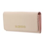 Valentino porte - monnaie beige pour femme - alexia wallet with flap ecru 124262