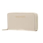 Valentino porte - monnaie beige pour femme - divina zip around wallet 229203