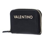 Valentino porte - monnaie noir pour femme - divina sa zip around wallet xs nero 85508