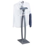 Valet de chambre robin valet de nuit porte v�tements structure en bois laqu� gris