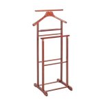 Valet de nuit double valet de chambre en bois massif hva coloris cerisier - longueur 47 x profondeur ...