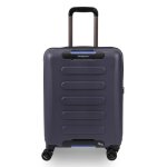 Valise cabine hedgren comby grip 4 roulettes - bleu - 55 cm - polycarbonate - cadenas tsa