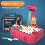 Valise de dessin de projection rouge pour enfants tableau décriture graffiti planche à écrire et planche ... Valise de dessin de projection rouge pour enfants tableau décriture graffiti planche à écrire et planche ...