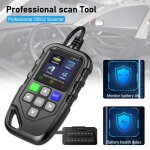 Valise diagnostic auto obd2 scanner - mioloe - 18 pouce - �cran couleur - 6 modes de tests - universel ...